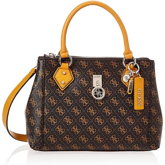 New GUESS Jensen Status Quattro G Satchel - Picture 1 of 6